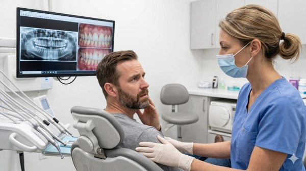 Dental Clinic Edmonton consultation helping identify early warning signs before serious dental problems develop