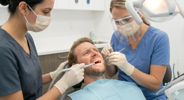 Emergency treatment available through family dentistry Edmonton clinics for urgent dental concerns