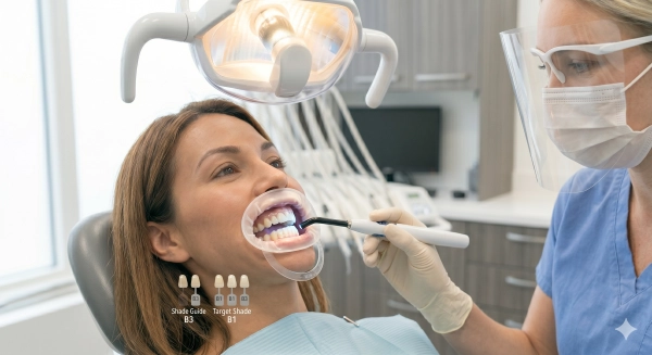 Professional cosmetic dentistry teeth whitening treatment in Edmonton